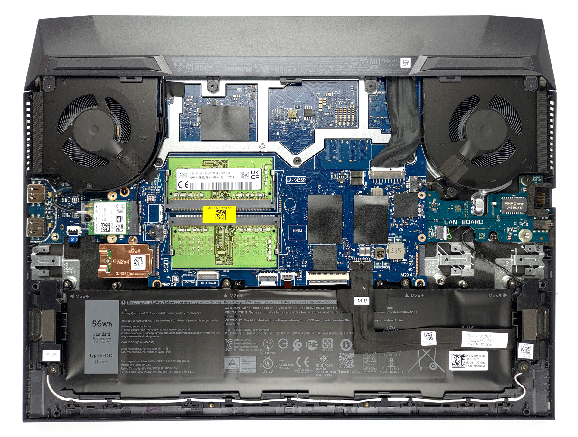 How to replace and fix DELL G15 5510 5511 5520 5515 GDL55 07CT7T DC02003U700 battery cable (Dell G15 5511)